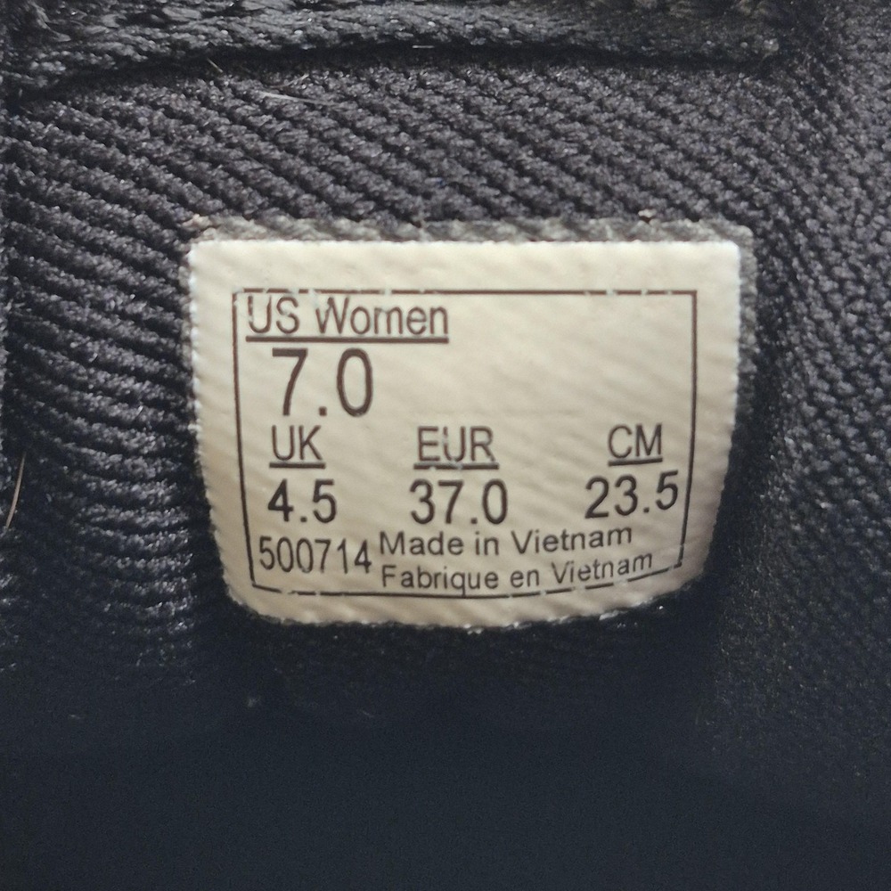 Vans Shoes Womens Size 7 Black Canvas Mid Top Lace Up Skate Sneakers 500714 - Picture 11 of 12